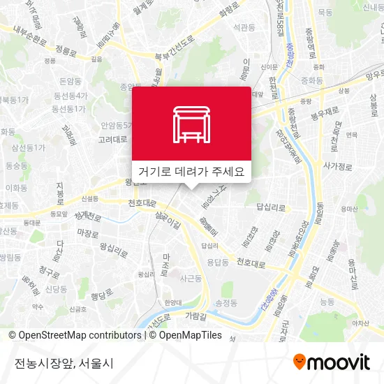 전농시장앞 지도