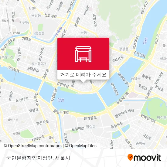 국민은행자양지점앞 지도