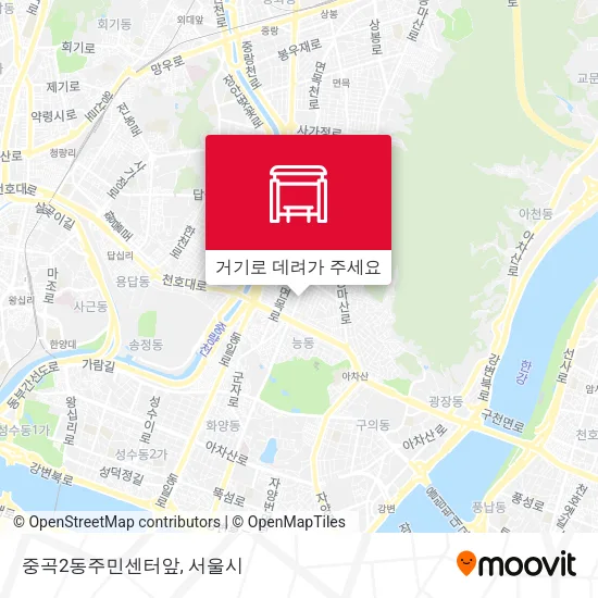 중곡2동주민센터앞 지도