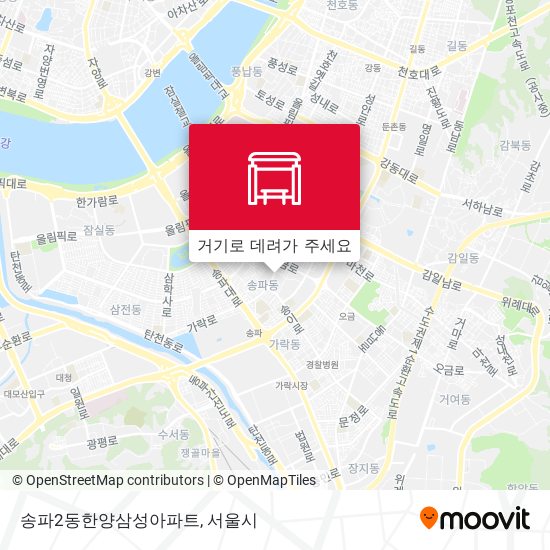 송파2동한양삼성아파트 지도