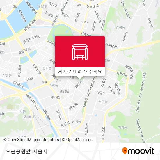 오금공원앞 지도