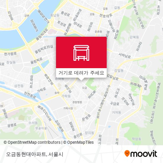 오금동현대아파트 지도