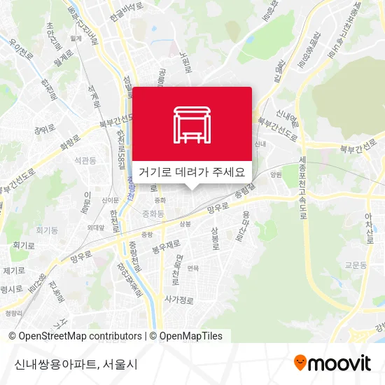 신내쌍용아파트 지도