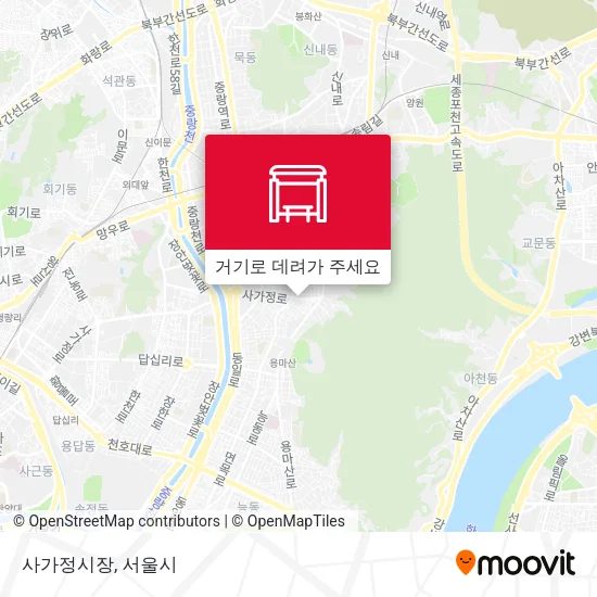 사가정시장 지도