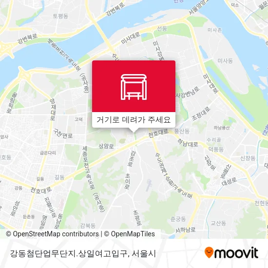 강동첨단업무단지.상일여고입구 지도
