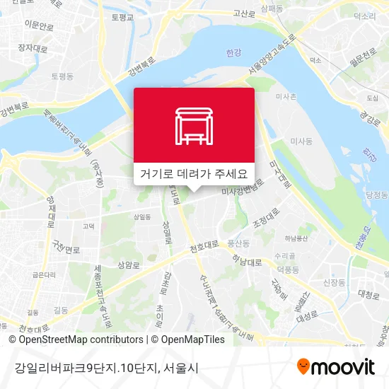 강일리버파크9단지.10단지 지도