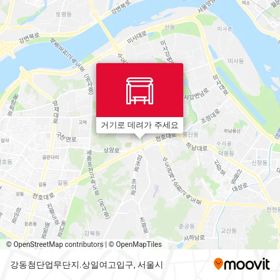 강동첨단업무단지.상일여고입구 지도