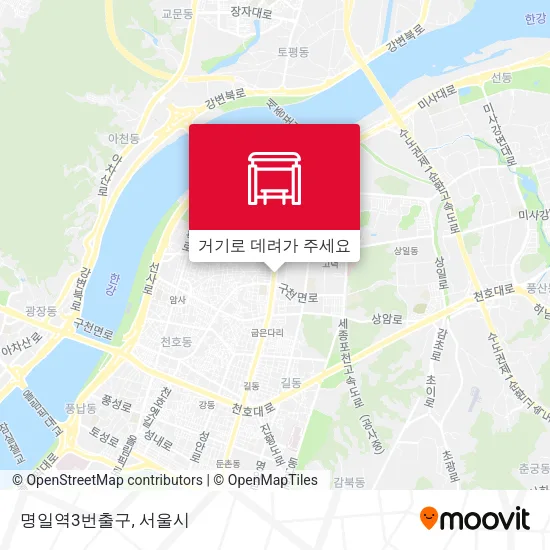 명일역3번출구 지도