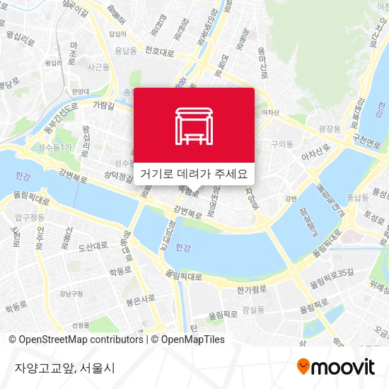 자양고교앞 지도