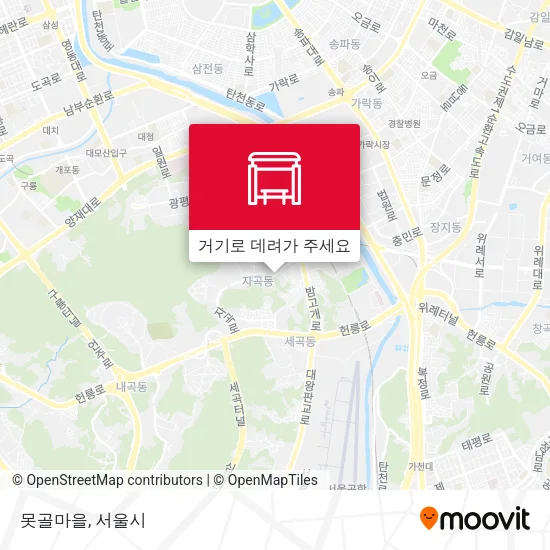 못골마을 지도