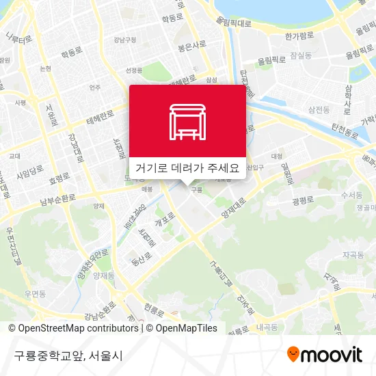 구룡중학교앞 지도