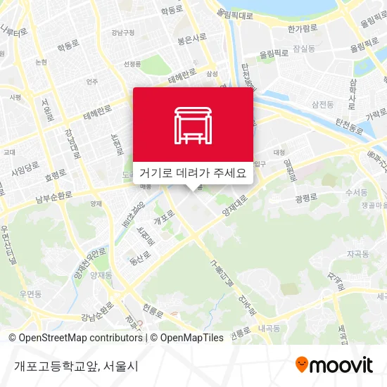 개포고등학교앞 지도