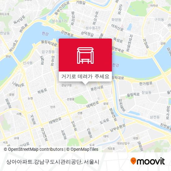 상아아파트.강남구도시관리공단 지도