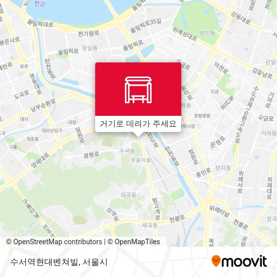 수서역현대벤쳐빌 지도