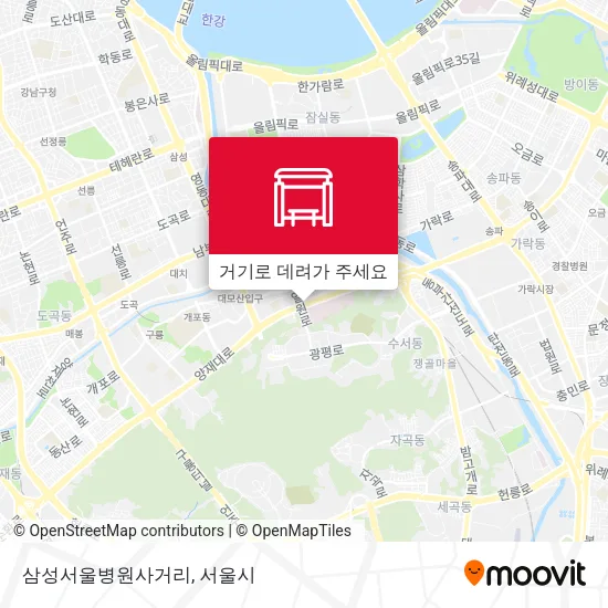 삼성서울병원사거리 지도