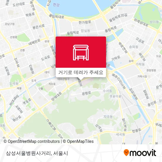 삼성서울병원사거리 지도