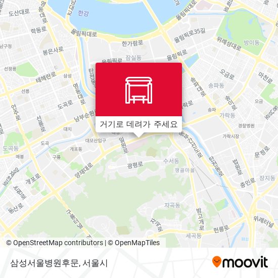 삼성서울병원후문 지도