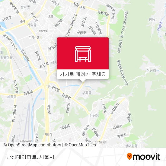 남성대아파트 지도