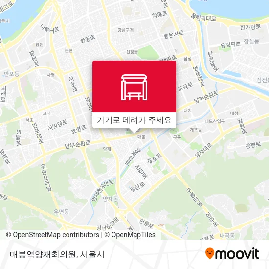 매봉역양재최의원 지도
