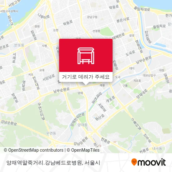 양재역말죽거리.강남베드로병원 지도