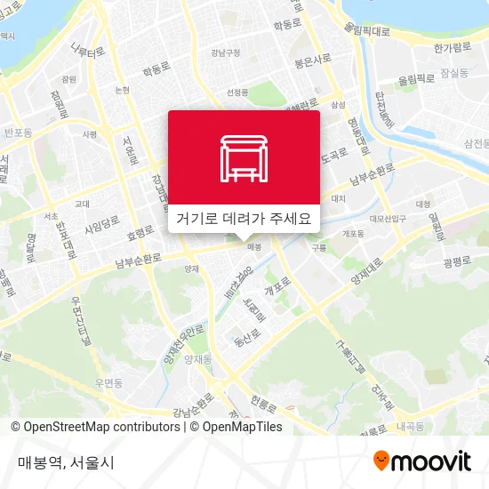 매봉역 지도
