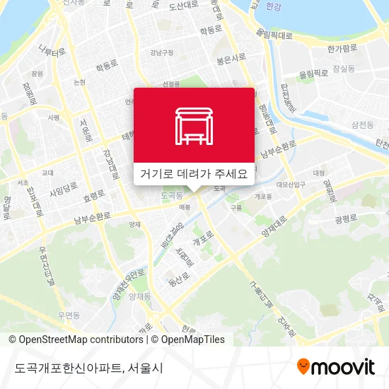 도곡개포한신아파트 지도