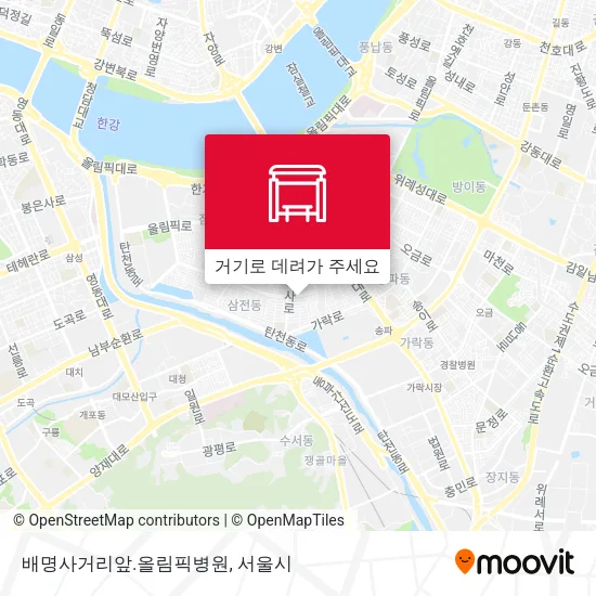 배명사거리앞.올림픽병원 지도
