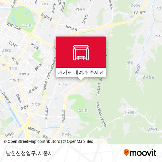 남한산성입구 지도