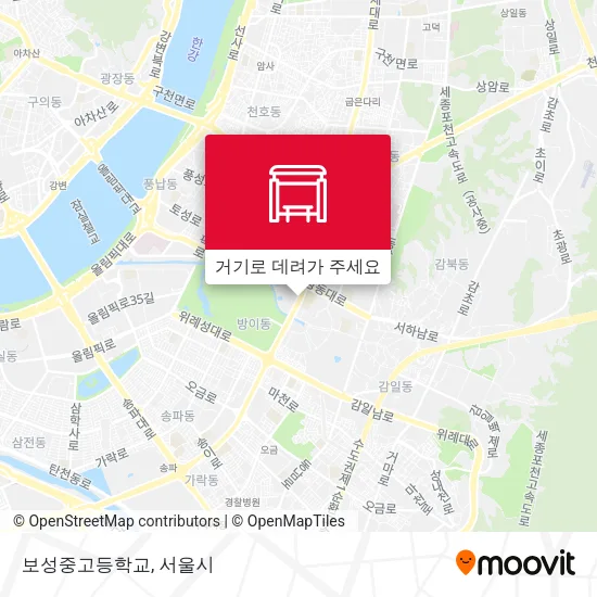 보성중고등학교 지도