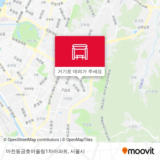 마천동금호어울림1차아파트 지도