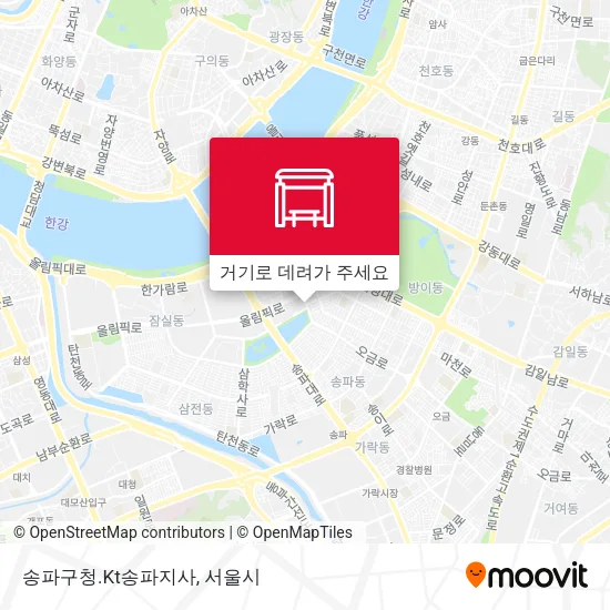 송파구청.Kt송파지사 지도