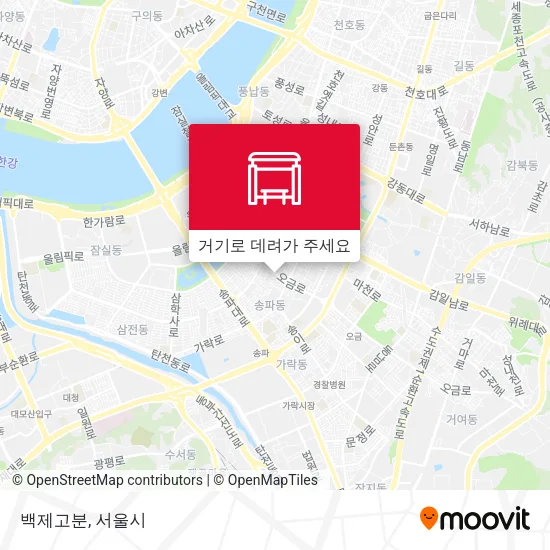 백제고분 지도