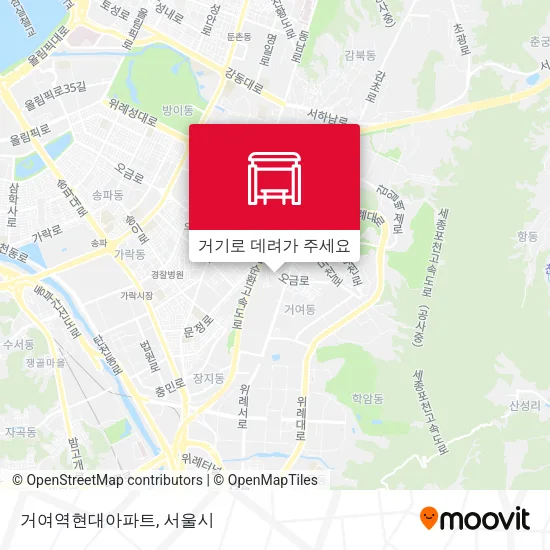 거여역현대아파트 지도