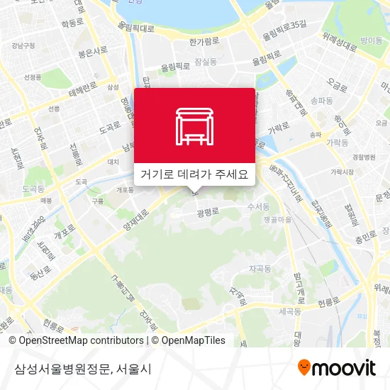 삼성서울병원정문 지도