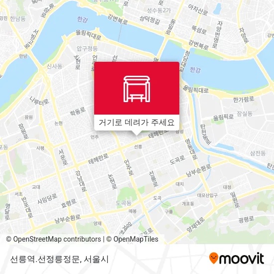 선릉역.선정릉정문 지도