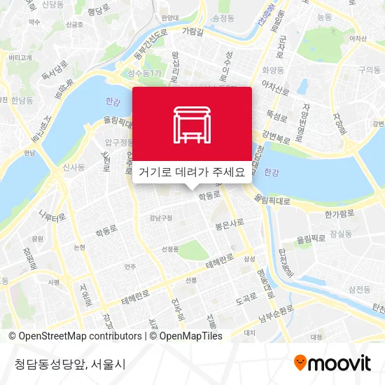 청담동성당앞 지도