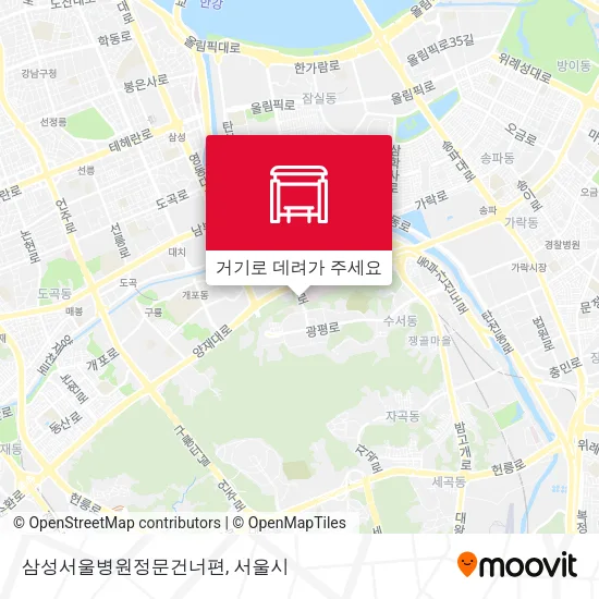 삼성서울병원정문건너편 지도
