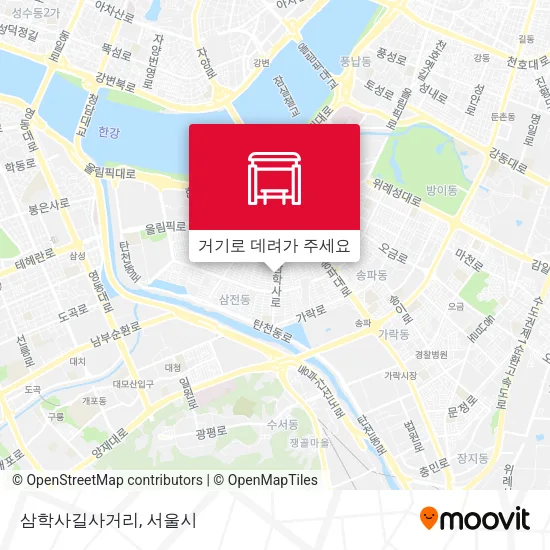삼학사길사거리 지도