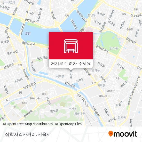 삼학사길사거리 지도