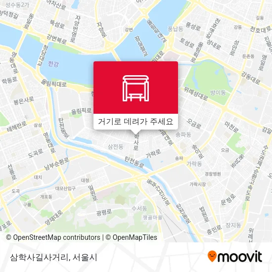 삼학사길사거리 지도