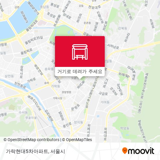 가락현대5차아파트 지도