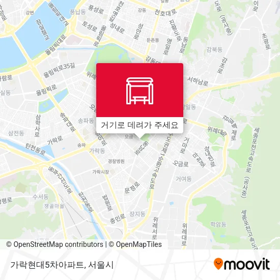 가락현대5차아파트 지도