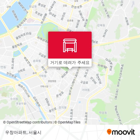 우창아파트 지도