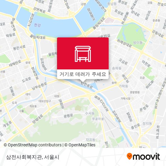삼전사회복지관 지도
