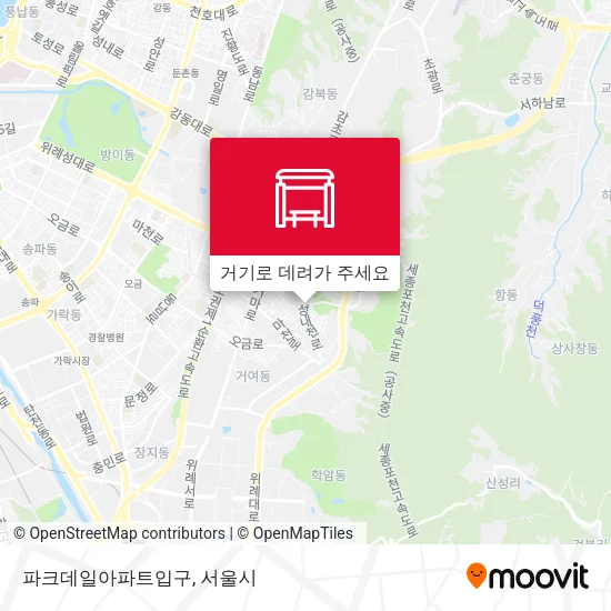 파크데일아파트입구 지도