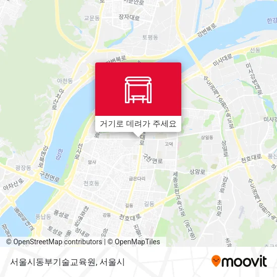 서울시동부기술교육원 지도