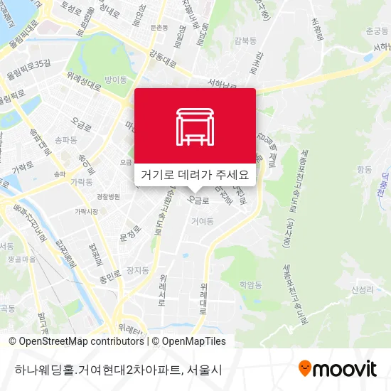 하나웨딩홀.거여현대2차아파트 지도