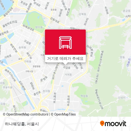 하나웨딩홀 지도