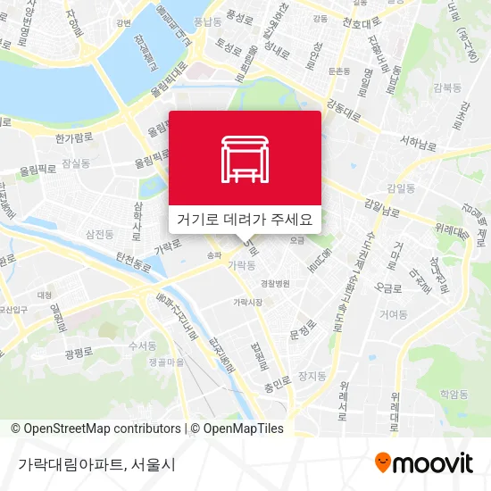 가락대림아파트 지도