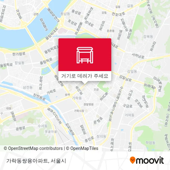 가락동쌍용아파트 지도